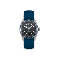 Rubber Strap for Tudor® BLACK BAY 41 Blue Bezel