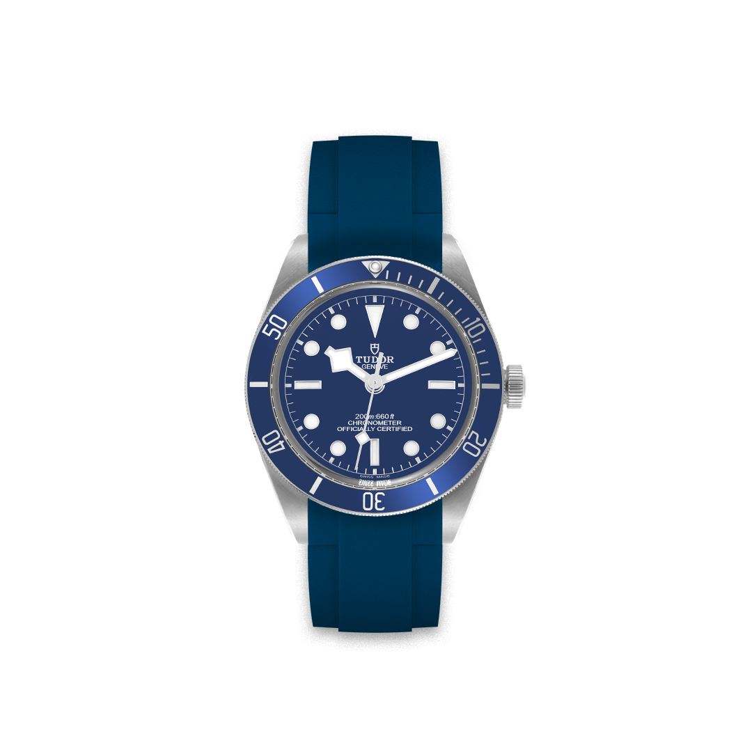Bay 58 Blue Rubber Tudor Watch Rubber Strap 20mm GRAY GREY FKM Caoutchouc Rubber Strap Tudor Black Bay 58 BB58 Watch
