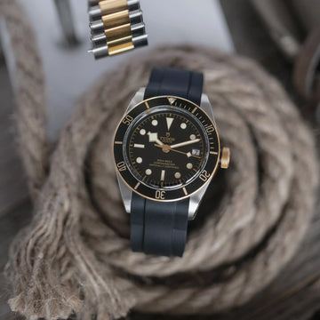 Rubber Strap for Tudor® Black Bay 41 Black Gold ZEALANDE®