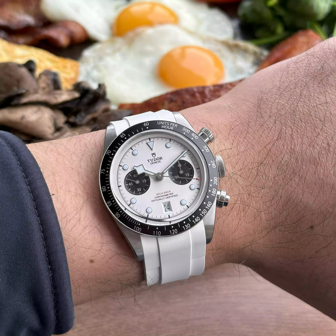 Rubber Strap for Tudor® Black Bay Chronograph White Dial ZEALANDE