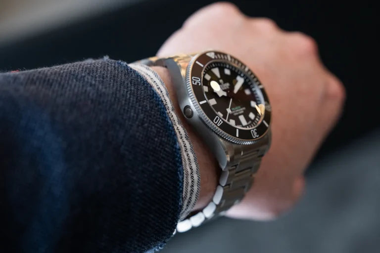 Tudor pelagos ultra watch on metal strap