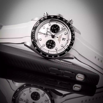 Rubber Strap for Tudor® Black Bay Chronograph White Dial ZEALANDE