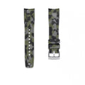 Rubber Strap for ROLEX® Sea-Dweller 4000 (6 Digits) Rubber Straps with tang buckle ZEALANDE Forest Camo'Z Brushed Classic