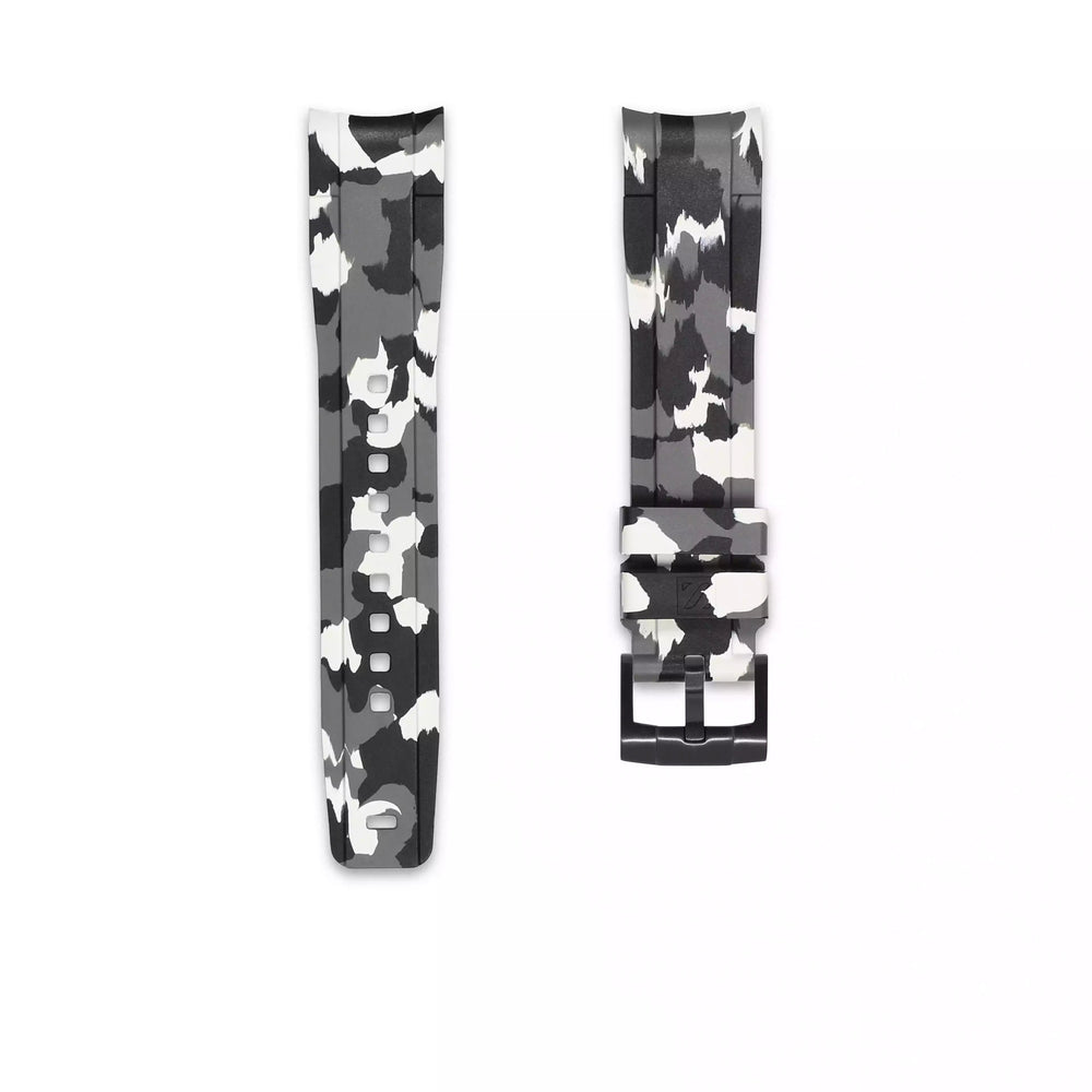 
                  
                    Rubber Strap for Vertex® M100 & M100B Rubber Straps ZEALANDE Winter Camo'Z PVD Black Classic
                  
                