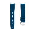 Rubber Strap for ROLEX® Sea-Dweller 4000 (6 Digits) Rubber Straps with tang buckle ZEALANDE Blue Brushed Classic
