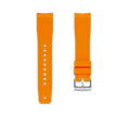 Kautschukarmband für ROLEX® Sea-Dweller 4000 (6-stellig) Kautschukarmband mit Dornschließe ZEALANDE Orange gebürstet Classic