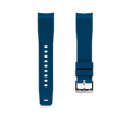 Rubber Strap for ROLEX® Sea-Dweller 4000 (6 Digits) Rubber Straps with tang buckle ZEALANDE Blue Polished Classic