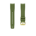 Kautschukarmband für Tudor® Submariner (79090) Kautschukarmbänder ZEALANDE Khaki Gold Classic
