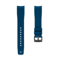 bracelet en caoutchouc pour ROLEX® Sea-Dweller 4000 (6 chiffres) bracelets en caoutchouc avec boucle ardillon ZEALANDE Bleu PVD Noir Large