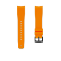 Rubber Strap for TAG HEUER® Aquaracer Calibre 5 Blue Bezel in 41mm (Ref: WAY211X & WAY111X) Rubber Straps ZEALANDE Orange PVD Black Classic