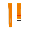 Rubber Strap for TAG HEUER® Aquaracer Calibre 5 Blue Bezel in 41mm (Ref: WAY211X & WAY111X) Rubber Straps ZEALANDE Orange PVD Black Large