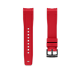 Kautschukarmband für ROLEX® Sea-Dweller 4000 (6-stellig) Kautschukarmband mit Dornschließe ZEALANDE Rot PVD Schwarz Classic