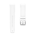Straight Rubber Strap For Seiko Turtle Rubber Straps ZEALANDE White Brushed Large