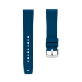 Straight Rubber Strap For Seiko Turtle Rubber Straps ZEALANDE Blue Brushed Large