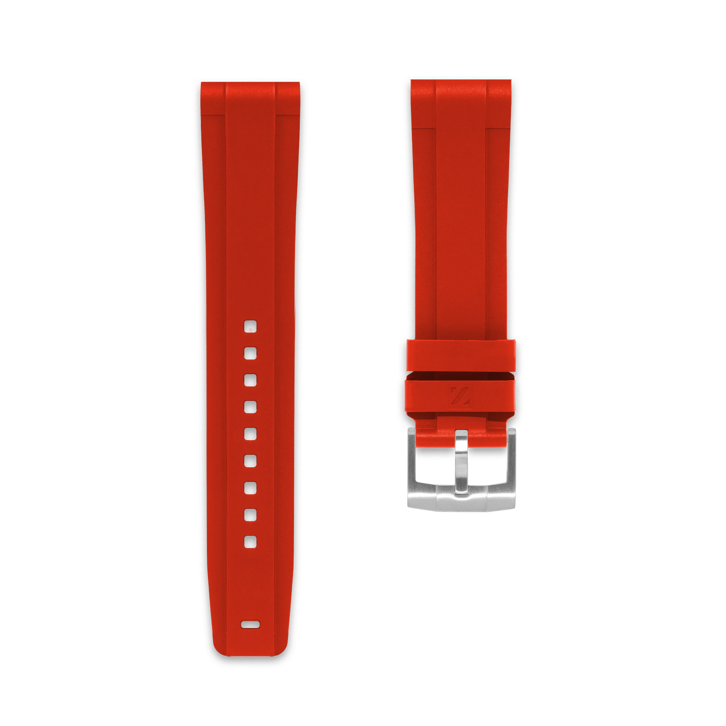 Straight Rubber Strap For Breitling® Superocean Automatic 42 (since 2022) Rubber Straps ZEALANDE Red Brushed Large