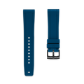 Droit universel 22mm bracelet en caoutchouc bracelets en caoutchouc  ZEALANDE Bleu PVD Noir Large