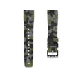 20mm Straight Rubber Strap For Rolex® Rubber Straps ZEALANDE Forest Camo'Z Polished Classic