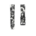 20mm Straight Rubber Strap For Tag Heuer® Rubber Straps ZEALANDE Winter Camo'Z PVD Black Classic