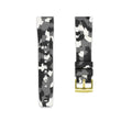 20mm Straight Rubber Strap For Tag Heuer® Rubber Straps ZEALANDE Winter Camo'Z Gold Classic