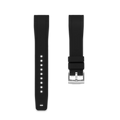 Bracelet droit en caoutchouc pour Tag Heuer® Carrera (20mm) bracelets en caoutchouc ZEALANDE Black Brushed Large