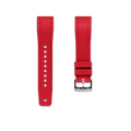 20mm Straight bracelet en caoutchouc Pour Omega® bracelets en caoutchouc ZEALANDE Red Polished Classic