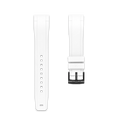 Bracelet droit en caoutchouc pour Tag Heuer® Carrera (20mm) bracelets en caoutchouc ZEALANDE White PVD Black Large