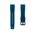 20mm Droit bracelet en caoutchouc Pour Omega® bracelets en caoutchouc ZEALANDE Bleu PVD Noir Classique