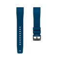 20mm Straight bracelet en caoutchouc Pour Omega® bracelets en caoutchouc ZEALANDE Bleu PVD Noir Large