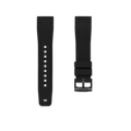 Bracelet droit en caoutchouc pour Tag Heuer® Carrera (20mm) bracelets en caoutchouc ZEALANDE Black PVD Black Classic