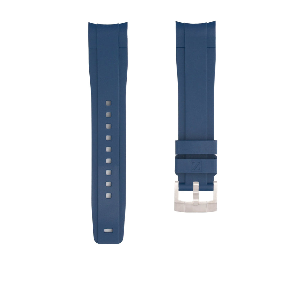 
                  
                    Rubber Strap for ROLEX® Submariner With Date "Starbucks" in 41mm (since sptember 2020) Rubber Straps with tang buckle ZEALANDE Blue Brushed Classic
                  
                