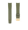 Rubber Strap for OMEGA® Seamaster Diver 300M Peter Blake Rubber Straps ZEALANDE Khaki Gold Classic