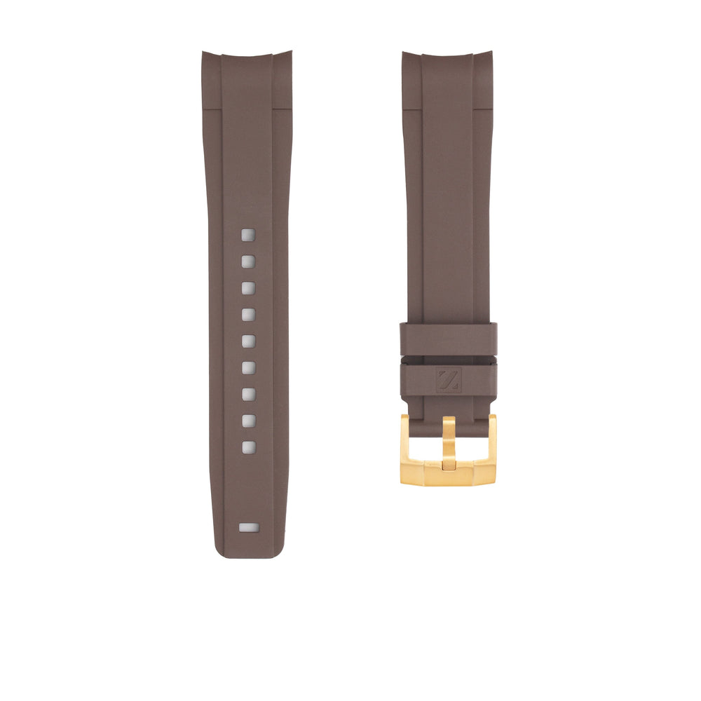 
                  
                    Rubber Strap for OMEGA® Seamaster Diver 300M Peter Blake Rubber Straps ZEALANDE Brown Gold Classic
                  
                