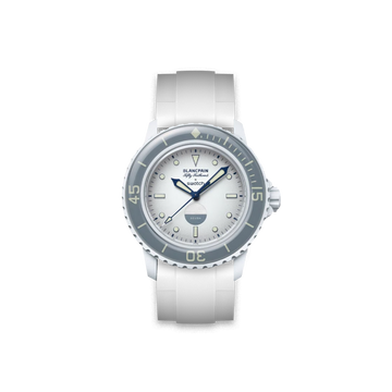 Rubber Strap for Swatch X Blancpain Fifty Fathoms Antartic Ocean