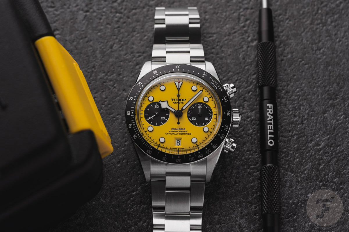 Tudor Black Bay Chrono 39 yellow dial