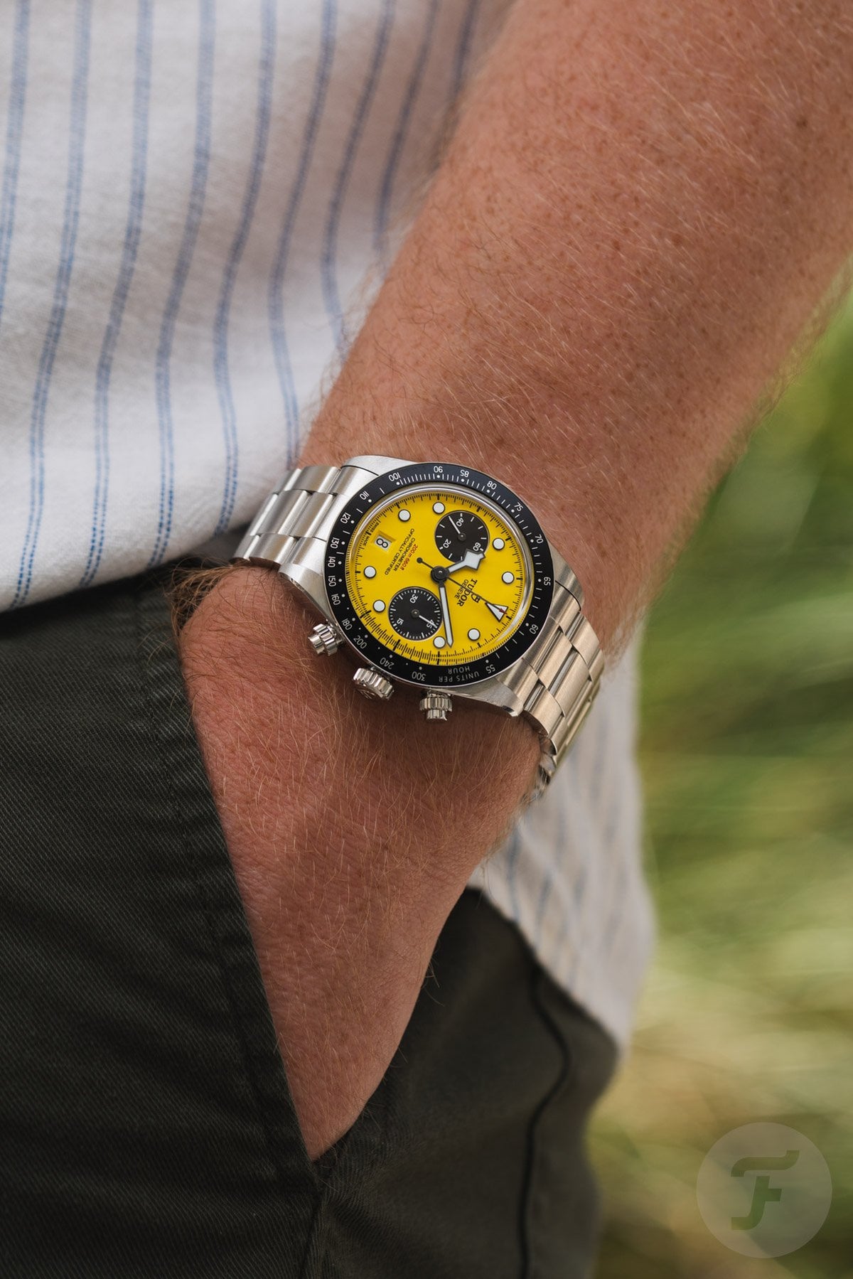 Tudor Black Bay Chrono 39 on wrist