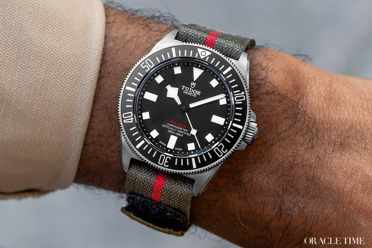 Tudor Pelagos FXD tool watch on the wrist