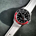 bracelet en caoutchouc POUR ROLEX® GMT (5 CHIFFRES) ZEALANDE Blanc 
