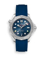 RUBBER STRAP FOR OMEGA® SEAMASTER DIVER 300M CO-AXIAL 42MM BLUE CERAMIC 