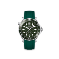 Rubber Strap for OMEGA® Seamaster Diver 300M Co-Axial 42mm Green Ceramic