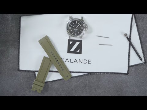 Gerades Kautschukarmband für Panerai® Luminor Logo 