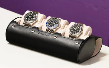 Black Leather ZEALANDE® Watch Rolls