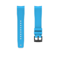 bracelet en caoutchouc pour OMEGA® Seamaster Railmaster Co-Axial 40mm Blue