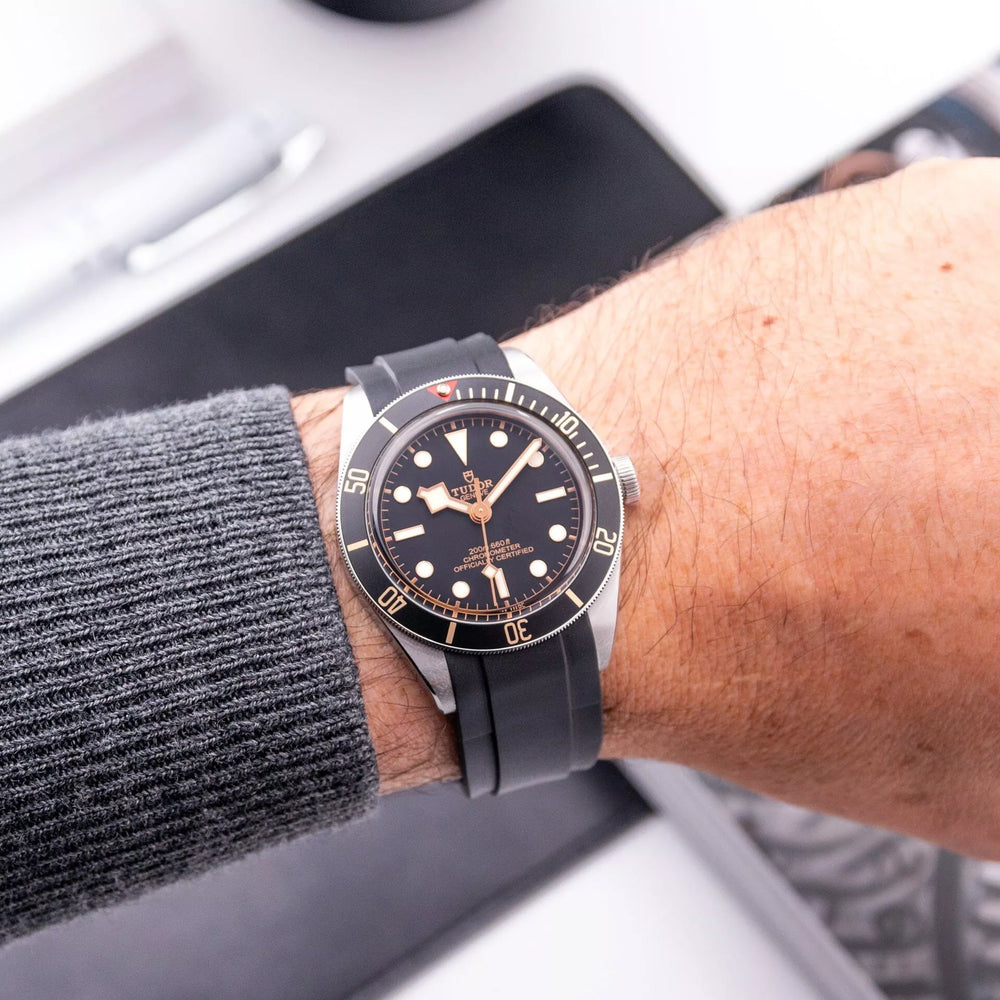 Bay Fifty Eight Leather Strap For Tudor Black Bay 58 Rubber Strap